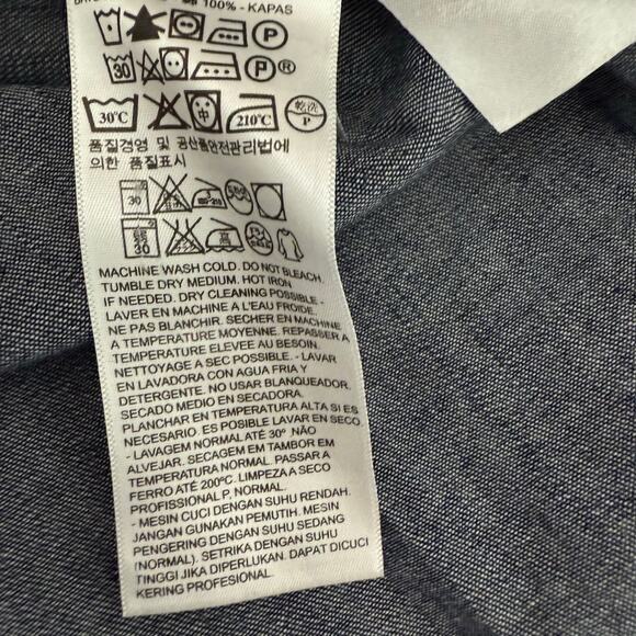 Levi’s Chambray Two-Tone Denim Shirt Men’s XXL Western Casual - Picture 3 of 8